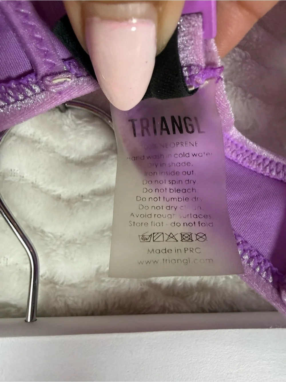triangl swimwear Lavender Purple Bikini Set